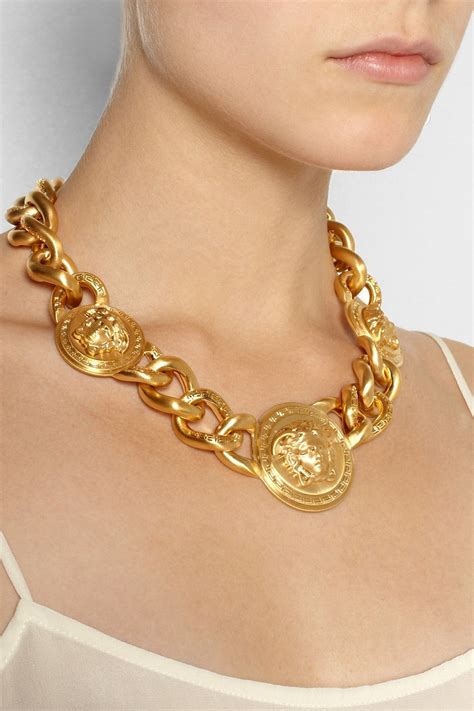 versace kette fler|versace gold chain necklace.